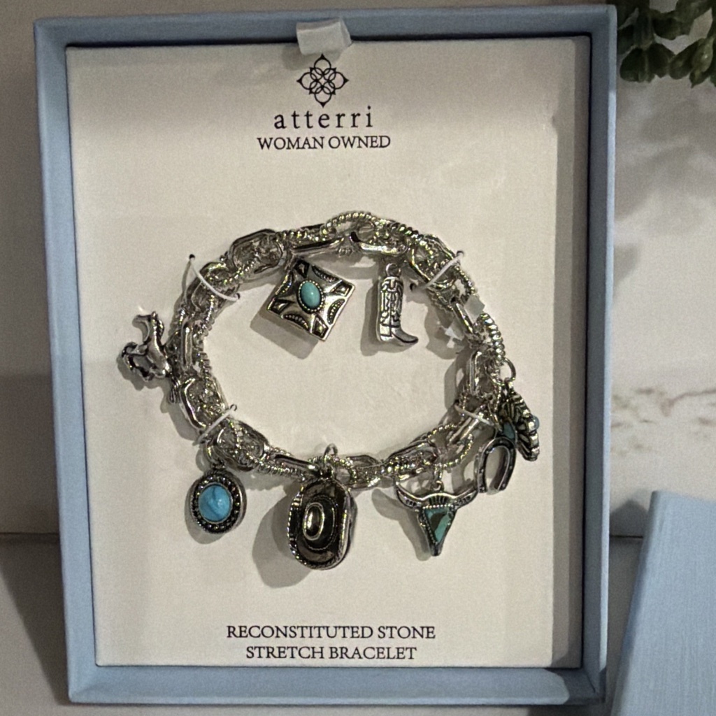 Atterri Western Charm Silver Tone Bracelet 39$